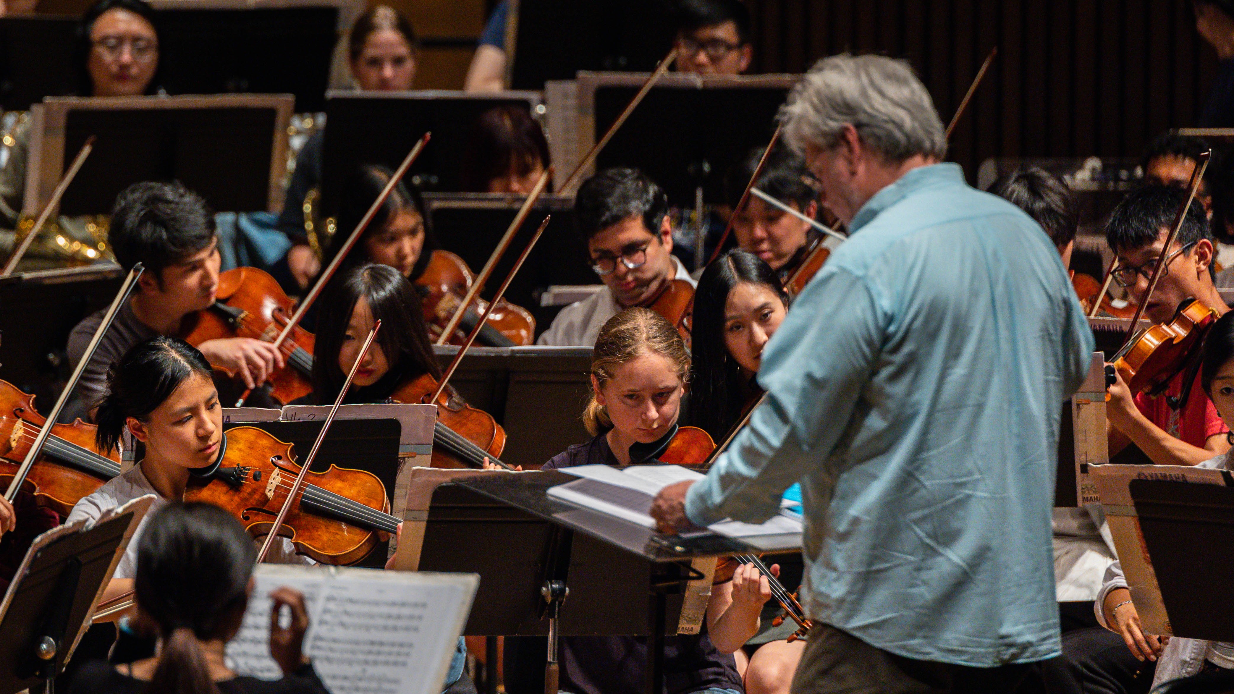 UC Berkeley Symphony Orchestra in rehearsal