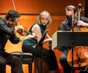 Dennis Kim, Orli Shaham, and Warren Hagerty
