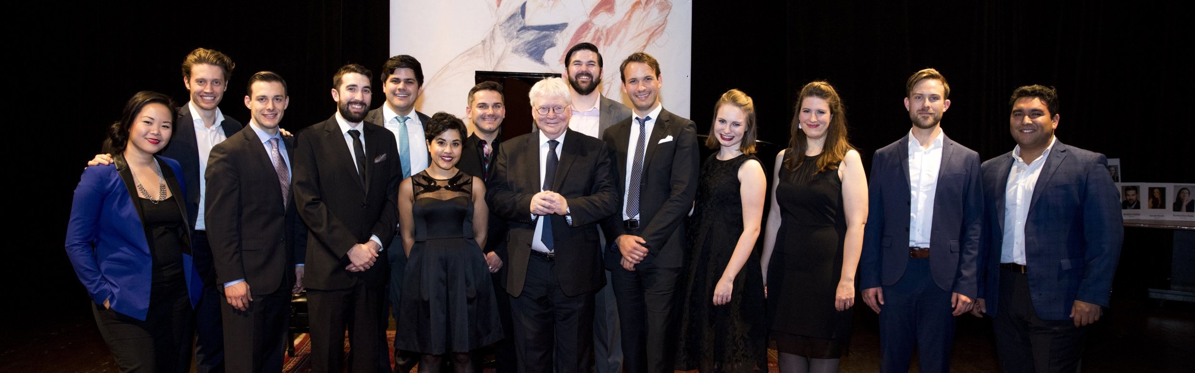 SongFest students with pianist and scholar Graham Johnson