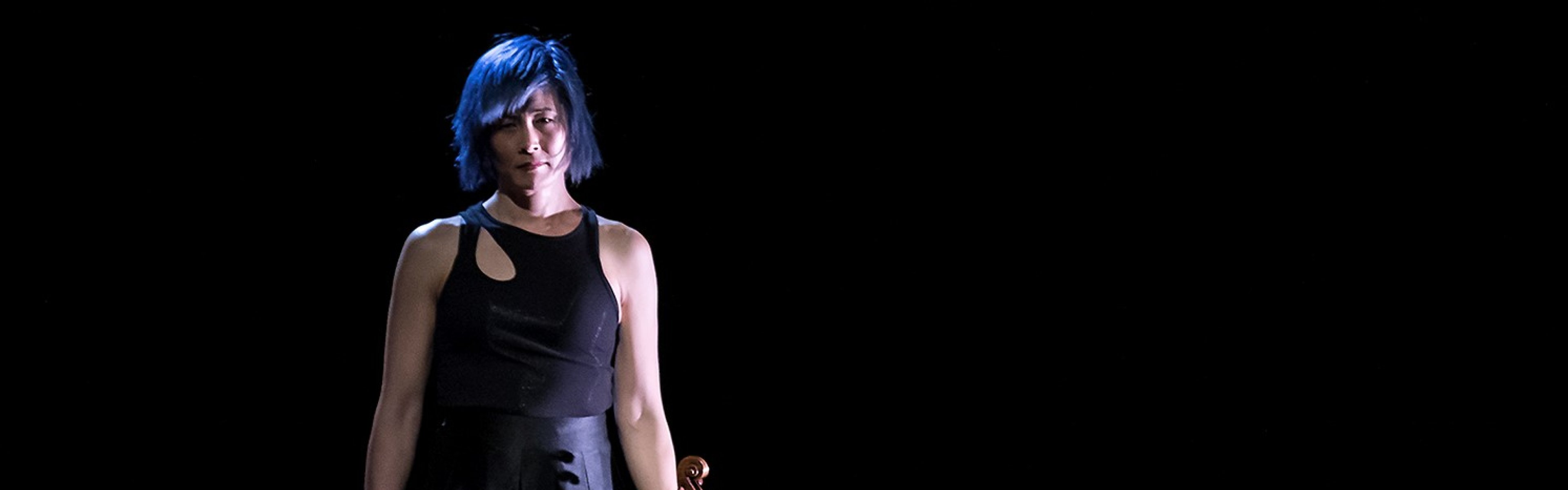 Jennifer Koh and Davóne Tines in Everything Rises