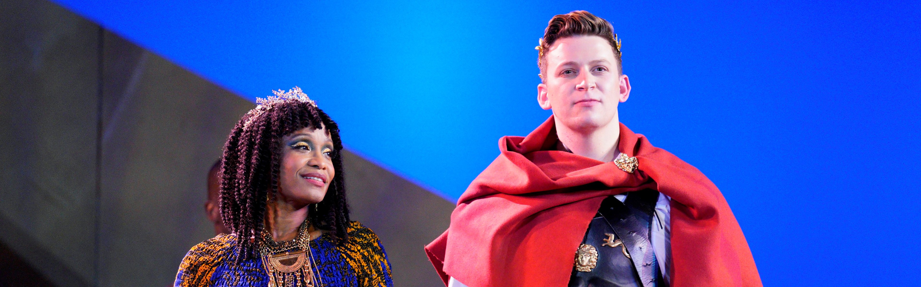 Shawnette Sulker as Cleopatra and Aryeh Nussbaum Cohen