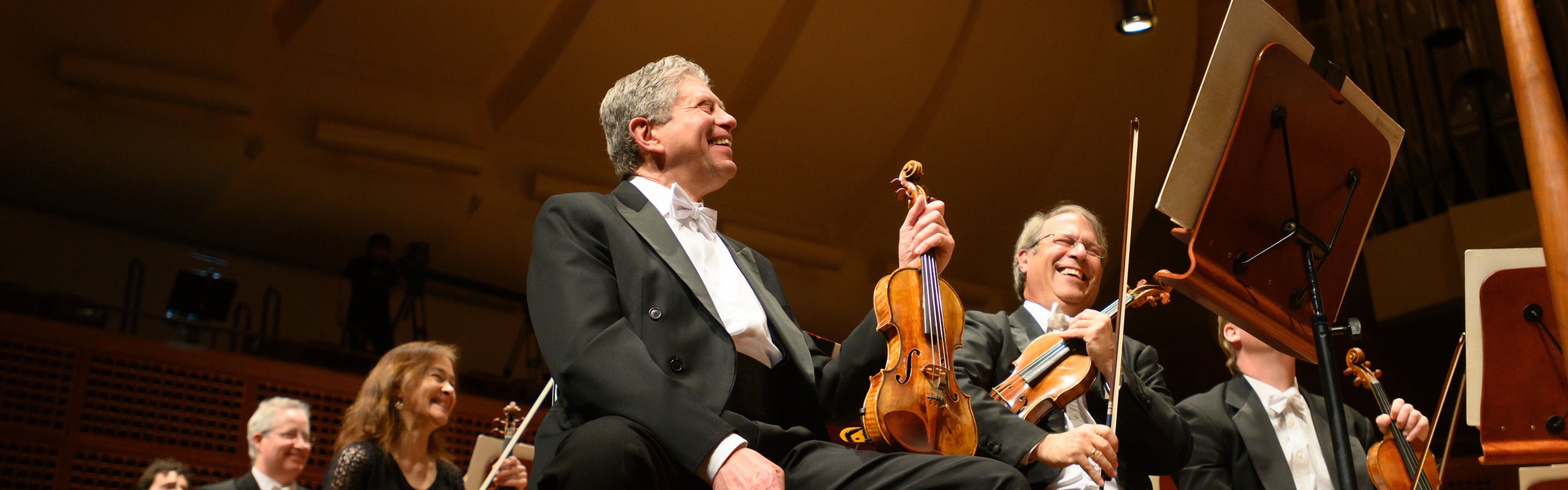 First violin section