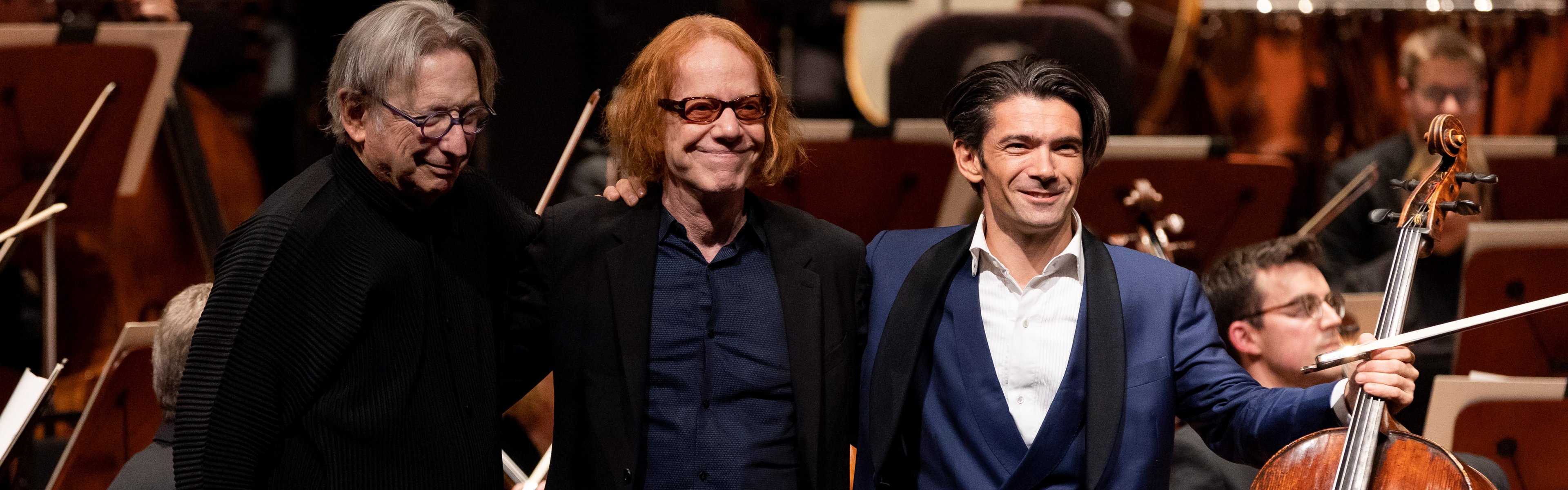 Michael Tilson Thomas, Danny Elfman, and Gautier Capuçon