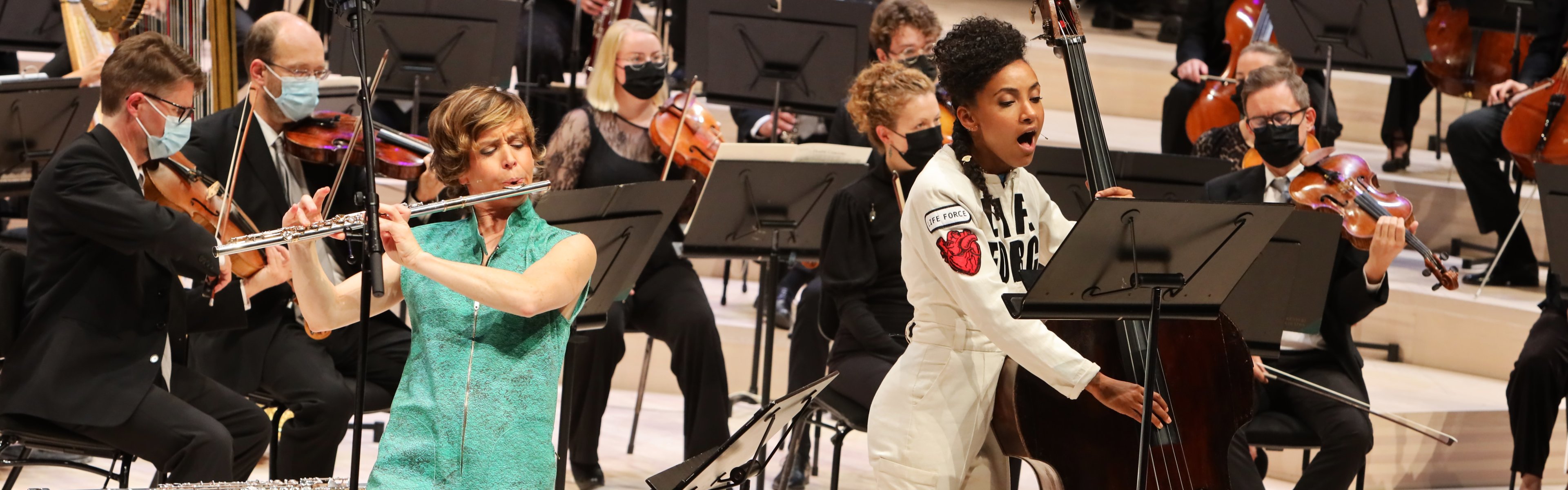 Claire Chase and Esperanza Spalding