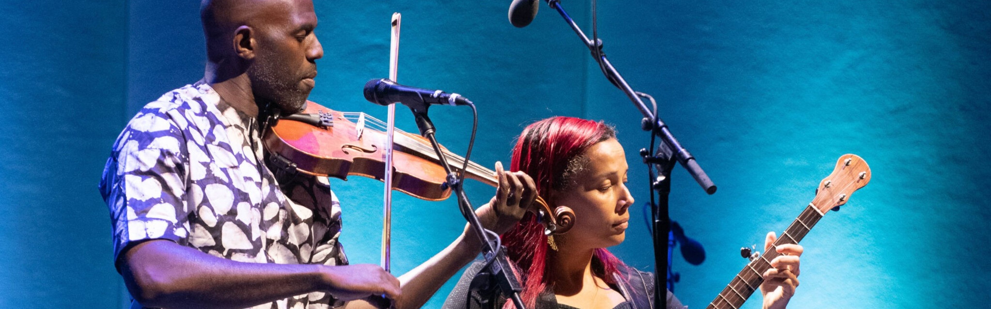 Justin Robinson and Rhiannon Giddens