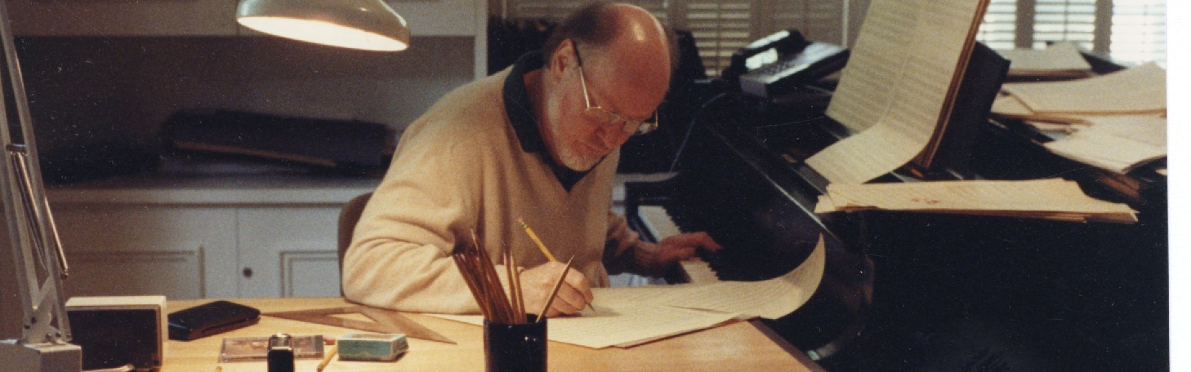 John Williams in his studio