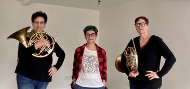 Medius Terra Horn Duo with composer, Aida Shirazi