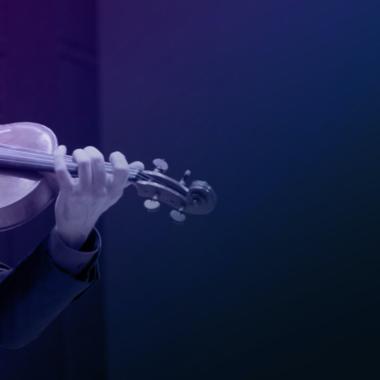 Violinist playing
