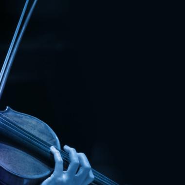 Violinist playing