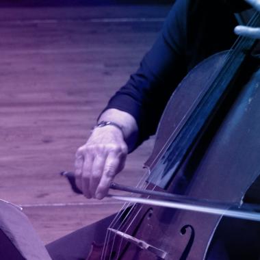 Cellist playing