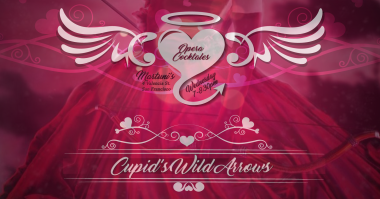 red amalgamated image of a heart with a tale and wings