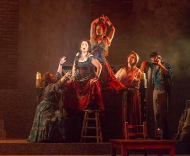 Fiery flamenco will join brilliant singing to ignite Opera San José’s production of Bizet’s "Carmen,” reimagined by Lillian Groag in a new collaboration with the acclaimed Flamenco Society of San José, at the California Theatre in San Jose (Feb. 12-27, 2022). Pictured: Opera San José's 2016 production