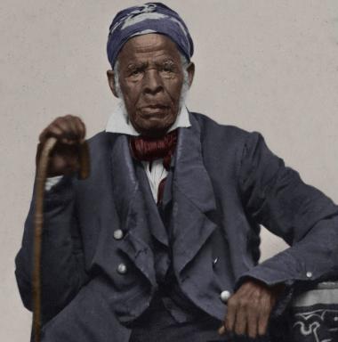 Colorized portrait of Omar Ibn Said (circa 1850)
