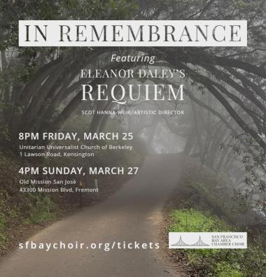 San Francisco Bay Area Chamber Choir presents "In Remembrance"