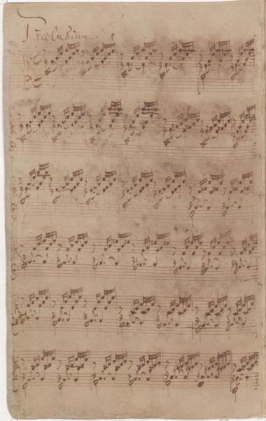 Bach's C Major Prelude that opens the Well-Tempered Clavier
