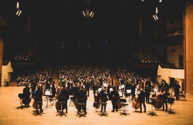 Encuentros Orchestra conducted by Gustavo Dudamel, Thursday, August 4, 2022, at Greek Theatre (credit: Samantha Lopez)