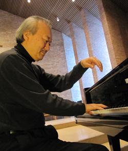 Pierce Emata at the piano promo shot
