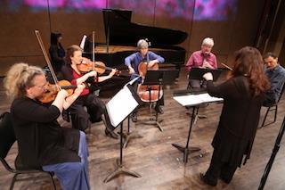 Earplay members: M. Chun, T. Moore, E. Rose, B. Tom, T. Brody, P. Josheff, T. Baune