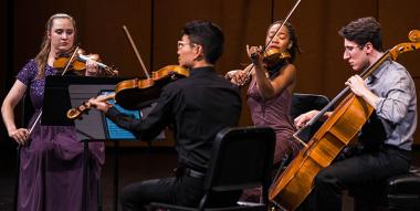 Musicians performing