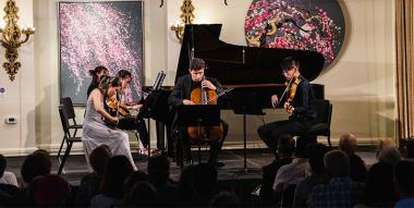 Musicians performing