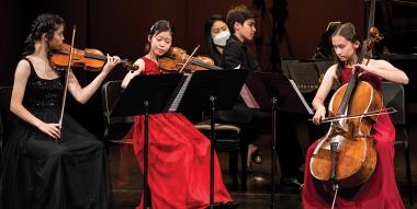 Musicians performing