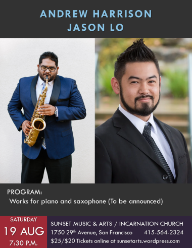 Andrew Harrison and Jason Lo in concert