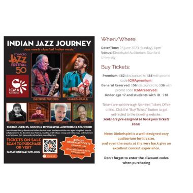 Indian Jazz Journey - Mahesh Kale, George Brooks, Utsav Lal, Mayookh Bhaumik, Julian Coryell, and Scott Amendola
