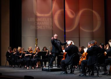 Music Director Jaime Martin conducts Los Angeles Chamber Orchestra