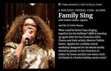 Valérie Sainte-Agathe Conducts Family Sing: A Holiday Sing-A-Long