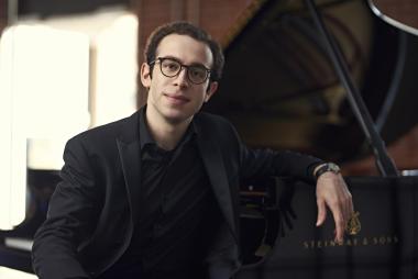 Pianist and composer Nicolas Namoradze performs for Steinway Society – The Bay Area. Photo by Nathan Elson.