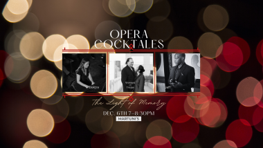 Bokeh lights behind pics of the performers with the Logo, date, time and location around the pics.