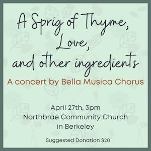 Bella Musica Spring Concert 2024 Poster