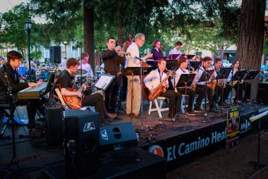 Photo of MJF Regional Band & Vocal Ensemble by Claudio Valenzuela courtesy of Jazz On The Plazz