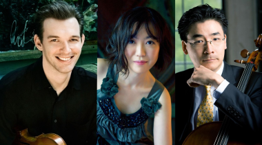 The Horszowski Trio: Jess Mills (violin), Rieko Aizawa (piano), and Ole Akahoshi (cello)