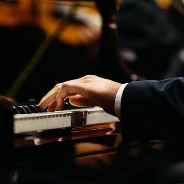 photo of concert pianist's hand