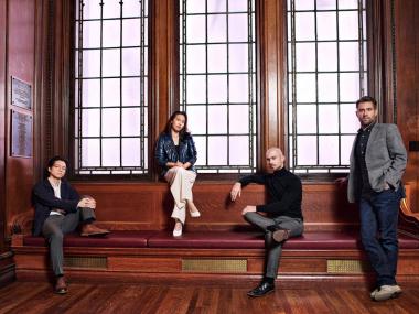 Cal Performances presents Dover Quartet, November 3, 2024 at Hertz Hall (credit: Roy Cox)