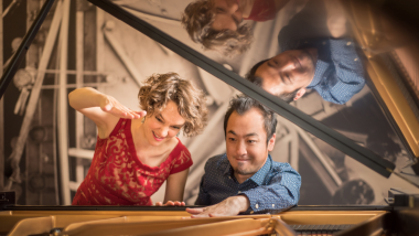 Pianists Eva-Maria Zimmermann and Keisuke Nakagoshi perform