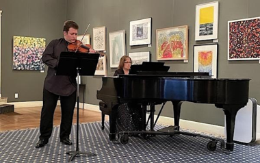 Miroslav Ambroš, violinist and Zuzana Ambrošová, pianist