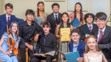 2025 Marin Music Chest Scholarship Winners performing on May 3, 2025.