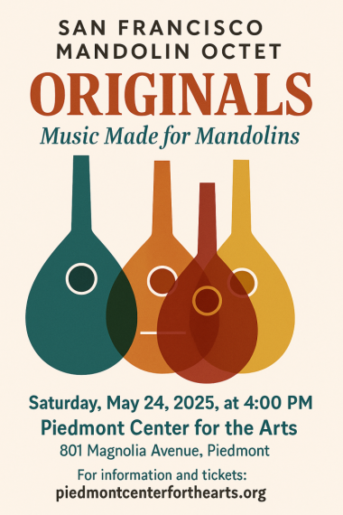 San Francisco Mandolin Octet in Piedmont May 24:  "Originals"