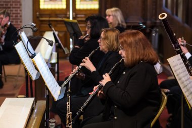 wind players performing