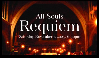 Candlelight church interior