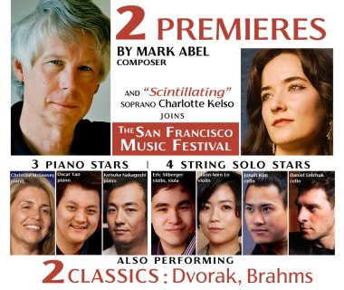 Marc Abel Premiers 2 New Works with SF Music Festival joined by soprano Charlotte Kelso