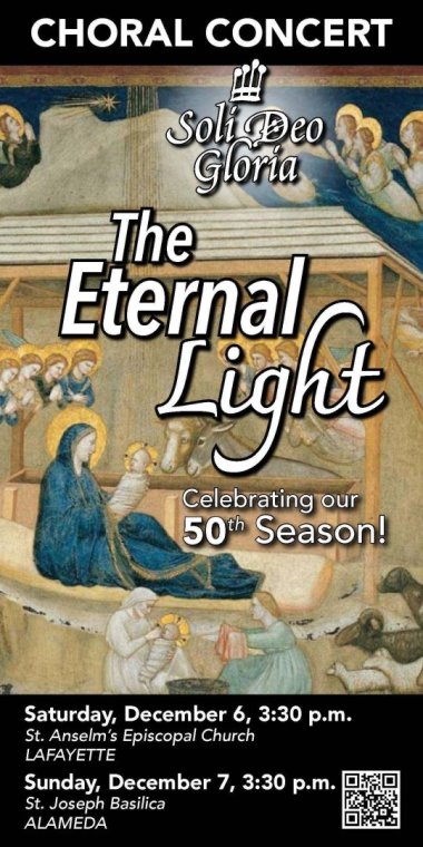 The Eternal Light with painting of the Nativity of Christ