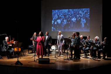 AACI musicians onstage at Eastside Prep 2025