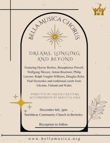 Bella Musica Fall Concert 2025 Poster