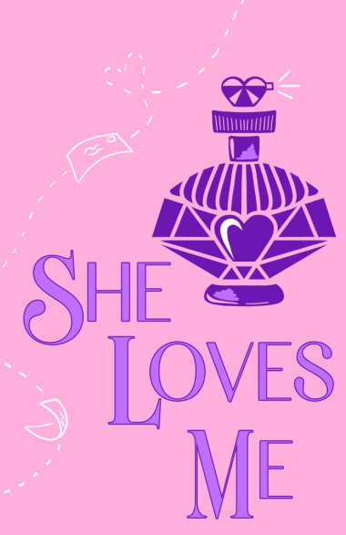 Perfume bottle, flying letter