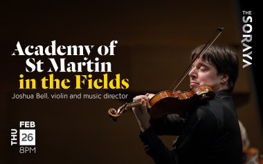 Academy of St Martin in the Fields Joshua Bell, violin and music director Thu Feb 26 | 8PM at The Soraya