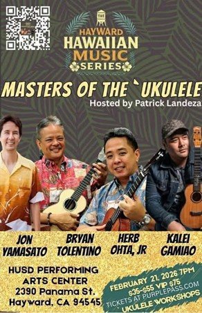 Hayward Hawaiian Music Series Presents Masters of the 'Ukulele