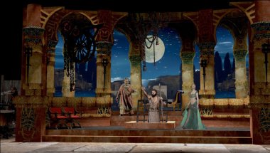Peter Crompton's design for the Salome set.